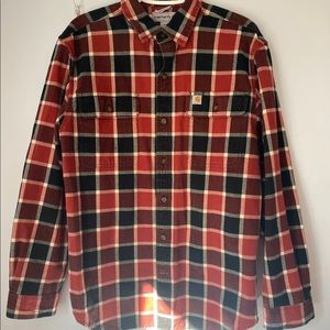 Men’s Carhartt long sleeve plaid shirt
